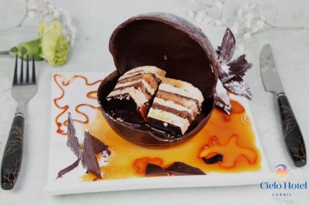 Cielo Hotel Lusail Qatar Exterior photo A chocolate bombe